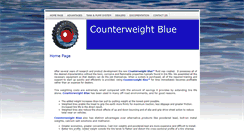 Desktop Screenshot of counterweightblue.com