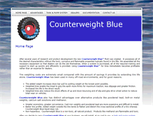 Tablet Screenshot of counterweightblue.com